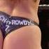 Ring Girl Shows Off Custom Bikini