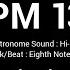 Metronome BPM 136 Hi Hat 8th