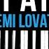 Demi Lovato Heart Attack Karaoke SLOWER Acoustic Piano Instrumental Cover Lyrics MALE KEY