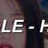 G I DLE 여자 아이들 HANN 한 一 Alone Easy Lyrics