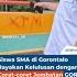 Siswa SMA Di Gorontalo Rayakan Kelulusan Dengan Corat Coret Jembatan GORR Padengo