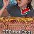 200 Hot Dogs Eaten For Viral Fame Shorts