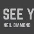 Neil Diamond If I Don T See You Again Lyrics