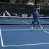 NYCer Jason Lui With The Lateral Quickness And The Two Handed BH ATP Against MLP Champ Rafa Hewett