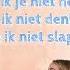 Jaap En Pommelien Nu Wij Niet Meer Praten Lyrics