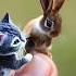 The Rabbit Is Walking On The Human Hand Shorts Viralvideo Cat Hewan Rabbit