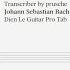 For Classical Guitar With TABs Bach Gigue Lute Suite In G Minor BWV 995 Baroque Music