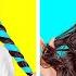 HAIR IDEAS THAT ARE SO COOL Easy Hair Tips And DIY Tricks By 123 GO