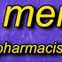 Pharmacist North Memphis Lyrics