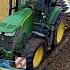 Ploughing Power Harrowing In One Pass With A John Deere 7280R Lemken Zirkon Kverneland