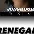 JUNGKOOK RENEGADE AARYAN SHAH COLOR CODED LYRICS AI COVERS