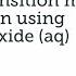 Practical Skills Assessment Video Testing Transition Metal Ions With Sodium Hydroxide Solution