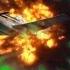 Airplane Explode In The Air With Sound Action Movie Green Screen Free Use