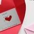 DIY Folded Heart Envelope