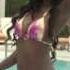 Cute Black Girl In A Bikini Hits The Hotel Pool