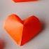 Origami Puffy Heart 3D Paper Heart 3D Origami Lucky Heart Tutorial DIY Hearts Paper Hearts