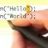 Hello World Two Lines Intro To Java Programming