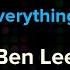 Ben Lee Gamble Everything For Love Karaoke Version