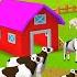 Giant Cow Horse Magical Tractor JCB Farm Animals Transportation 3D Barn Animals Compilation Videos