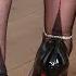 Classic Combination Of Stiletto High Heels Mules And Nylon Stockings Heels Thighhighheels