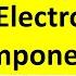 All Electronic Components Names Pictures And Symbols