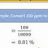 How To Convert Ppm To Percentage Ppm To