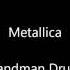 Metallica Enter Sandman Drum Track HQ