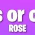 ROSÉ Drinks Or Coffee Lyrics