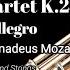 1 Allegro Quartet K 285 W A Mozart Backing Tracks A 442 And A 415