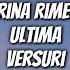 Irina Rimes Ultima Versuri Lyrics Video