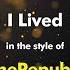 OneRepublic I Lived Karaoke Version From Zoom Karaoke