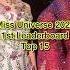 Miss Universe 2024 1st Leaderboard Missuniverse2024 Missuniverse Missuniverso Shorts