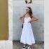 White Cotton Summer Dress NO NEED PATTERN Easy SEWING