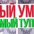 САМЫЙ УМНЫЙ САМЫЙ ТУПОЙ