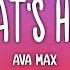 Ava Max OMG What S Happening Lyrics