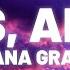 Ariana Grande Yes And Clean Lyrics