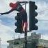 Spider Man Dancing On Stop Light