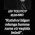 Levtolstoy Satrlar O Zbek Tilida Ibratli Matinlar