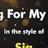 Sia Sing For My Life Karaoke Version From Zoom Karaoke