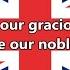 National Anthem Of The United Kingdom God Save The Queen Lyrics