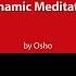 OSHO DYNAMIC MEDITATION OSHO Active Meditations RUSSIAN