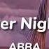 ABBA Summer Night City Lyrics