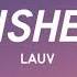 Lauv Dishes Lyrics