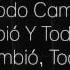 Becky G Todo Cambio Lyrics Letra Oficial