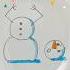 Draw Funny Snowman But In Water Christmas Kids Easy Drawing Kids Christmas Snowman Easydrawing