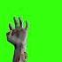 Zombie Hand Dugout Green Screen