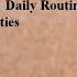 Excel 8 Daily Routines And Free Time Activities