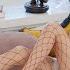 Red Fishnet Stockings And Red Sharp Pumps Minchae Pocket Girls 민채 포켓걸스