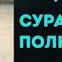 Сура 17 Аль Исра Ночной перенос Чтец Ислам Субхи Полное чтение С переводом