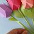 Easy To Make Paper Flowers Pape4 Tulips Papercraft Flower Cute Gift Idea Easy Gift Idea